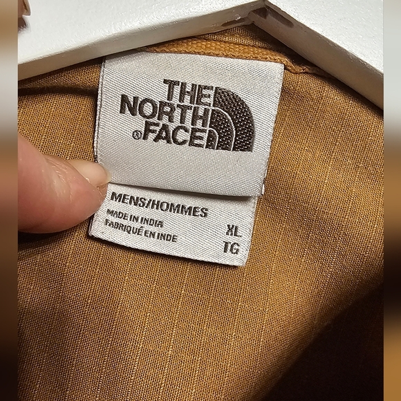 The North Face Men’s Size XL Tan Beige Battlement Long Sleeve Utility Shirt  V-G - Picture 6 of 11